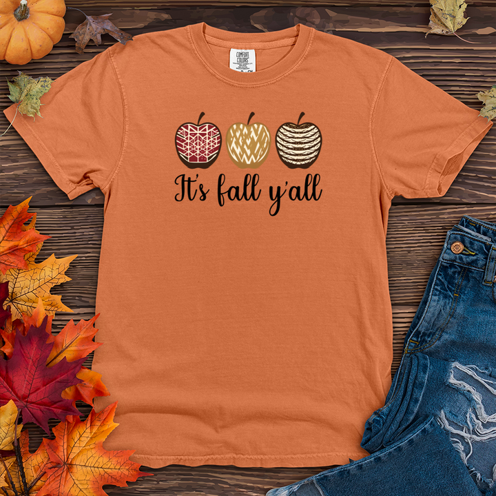 It's Fall Y'all Apple Cider Heavy Cotton Comfort Colors Tee