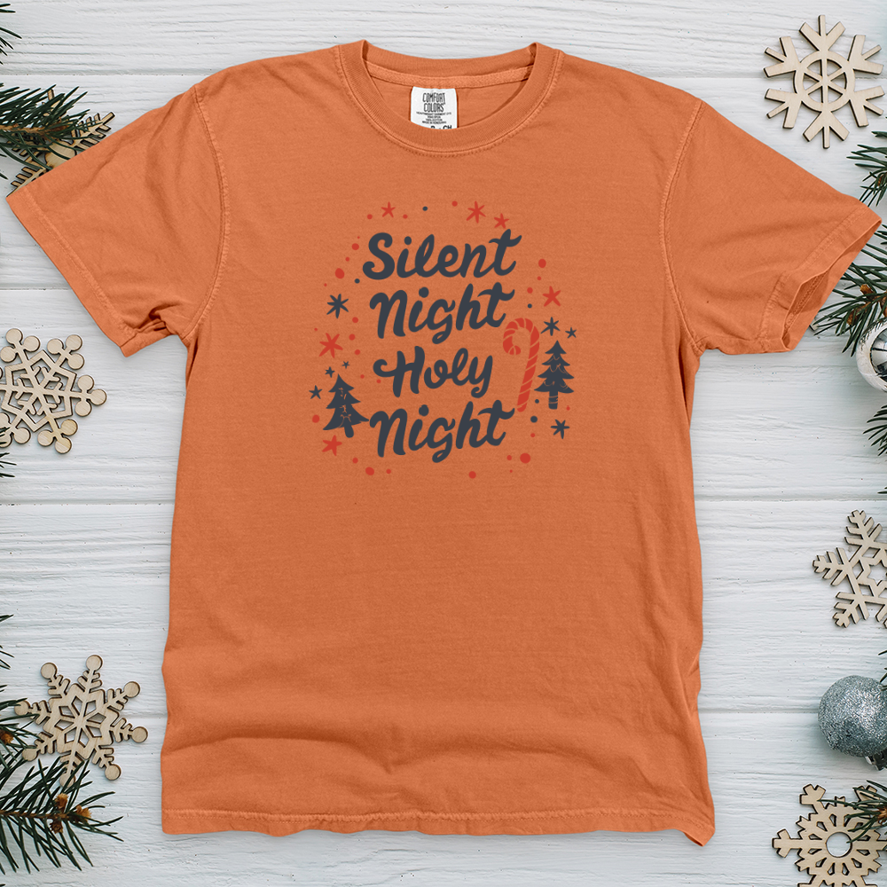 Silent Night Holy Night 01 Heavy Cotton Comfort Colors Tee