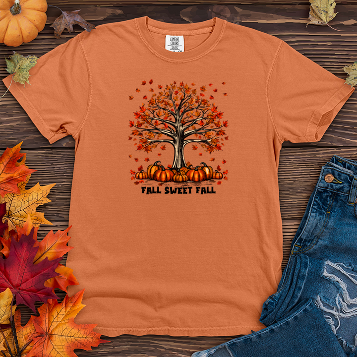 Vintage Plaid Pumpkin Tree Heavy Cotton Comfort Colors Tee