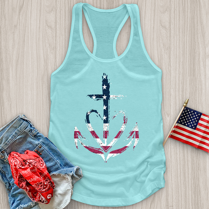 Flag Heart Tank Top