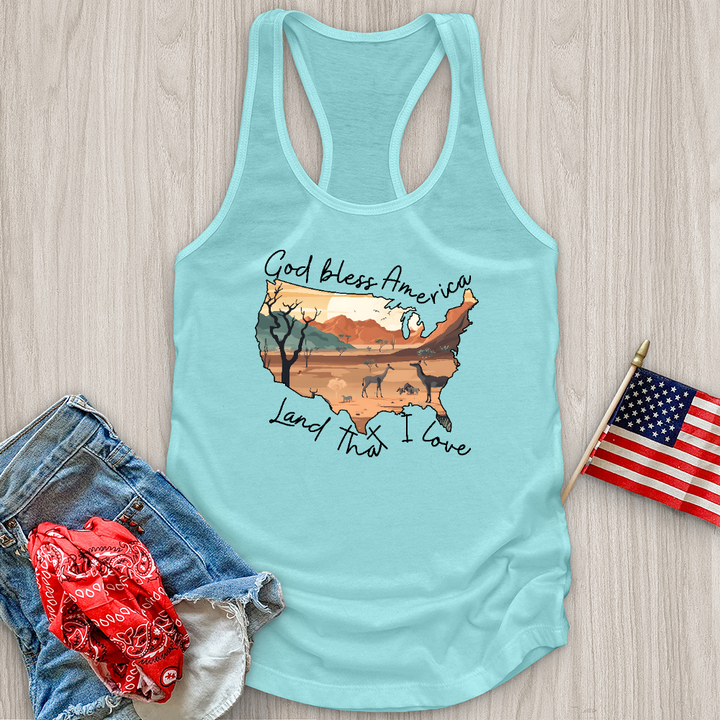 Desert With Animal Tank Top