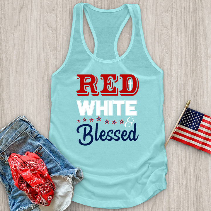 Red White & Blessed Tank Top