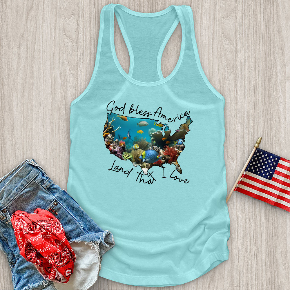 Ocean With Animals in It Tank Top