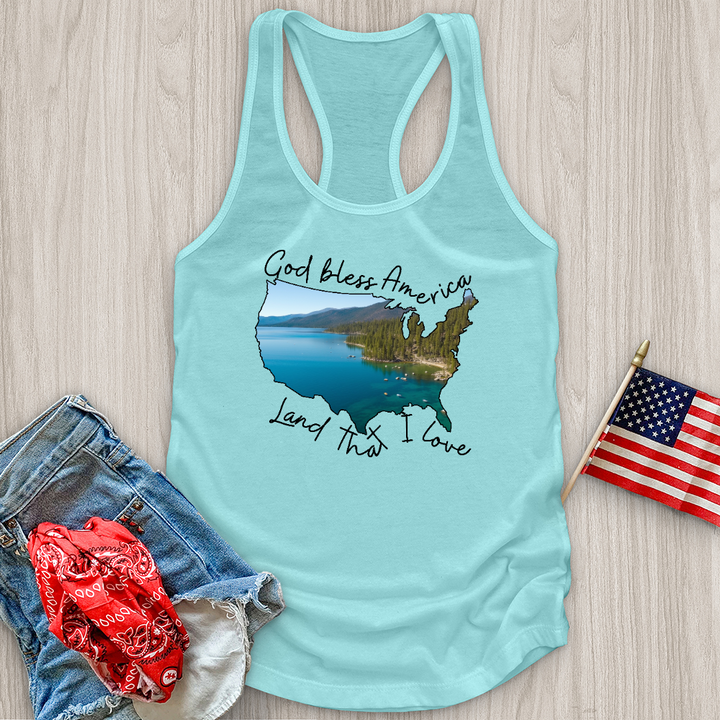 Lake With Boats on It Tank Top