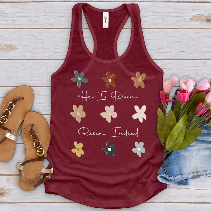 Risen Indeed Flower Pattern Tank Top