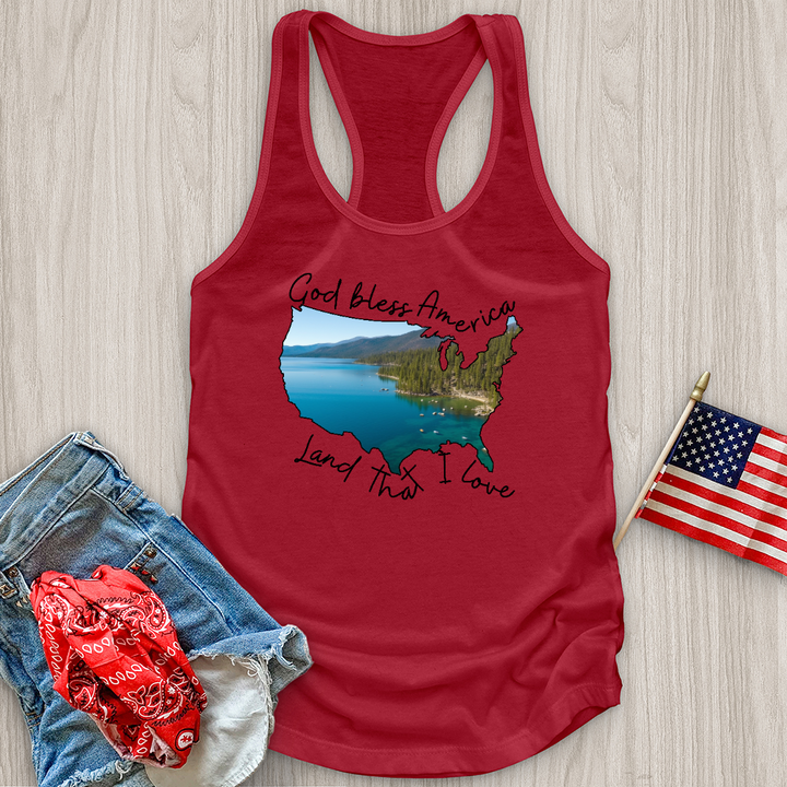 Lake With Boats on It Tank Top