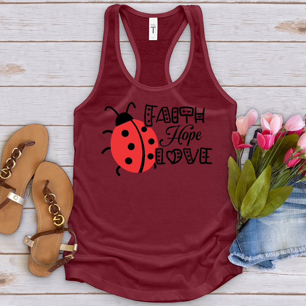 Faith Hope Love Lady Tank Top