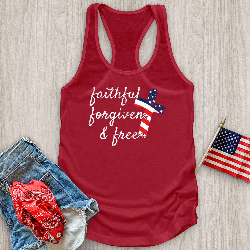 Faithful Stripes Flag Tank Top