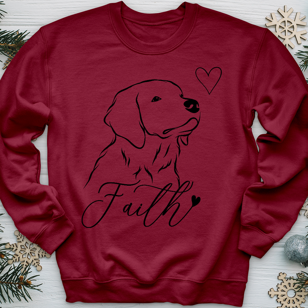 Faith Dog Sketch Crewneck