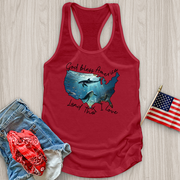 Ocean With Animals in It 3 Tank Top