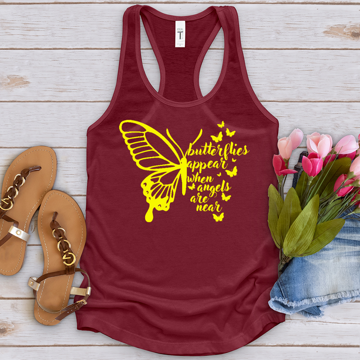 Butterflies Appear Yellow Tank Top