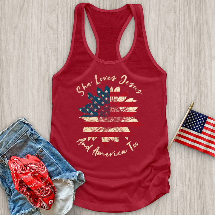 She Loves Jesus Tank Top