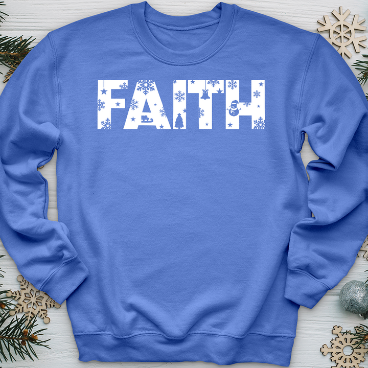 Faith Winter Font  Crewneck