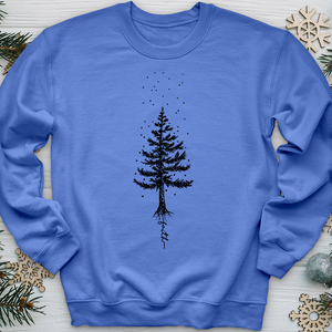 Rooted In Faith Pine Tree Crewneck