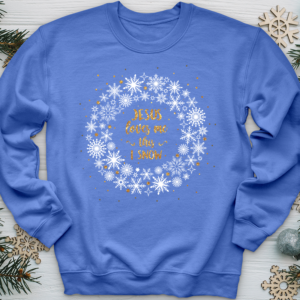 This I Snow Wreath Crewneck