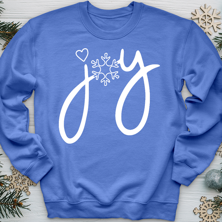 Joy Snowflake 01  Crewneck