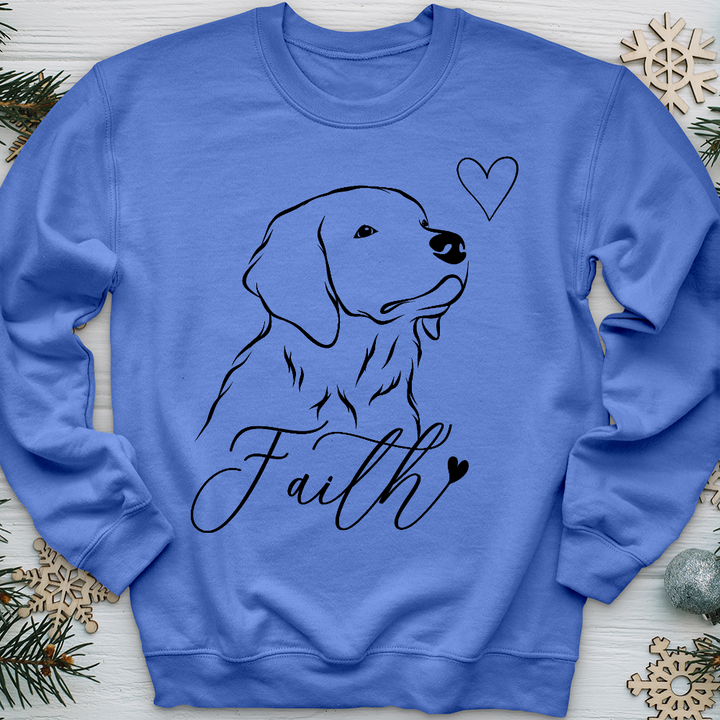 Faith Dog Sketch Crewneck