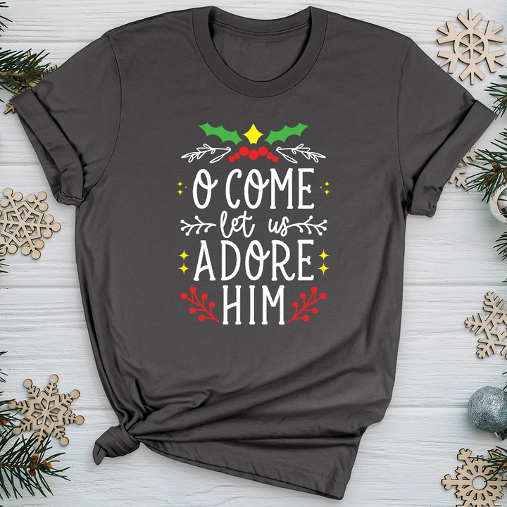 O Come Let Us Adore Him Softstyle Tee