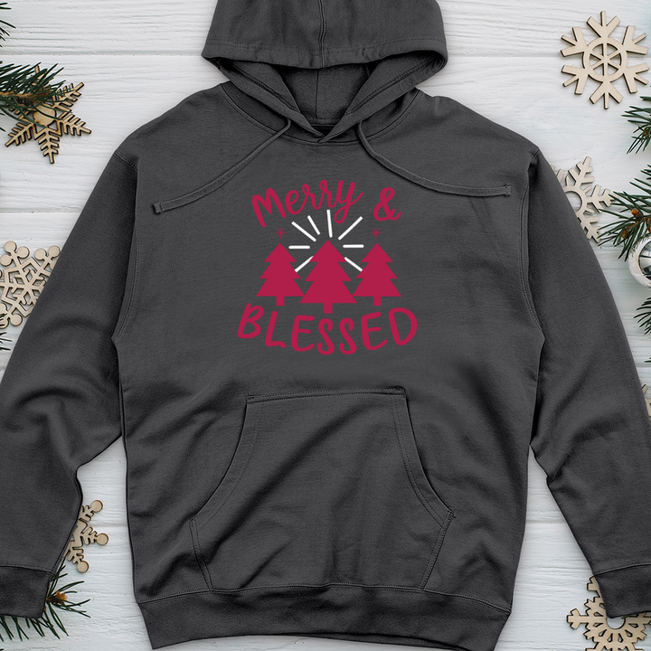 Merry & Blessed 02 Midweight Hooded Sweatshirt