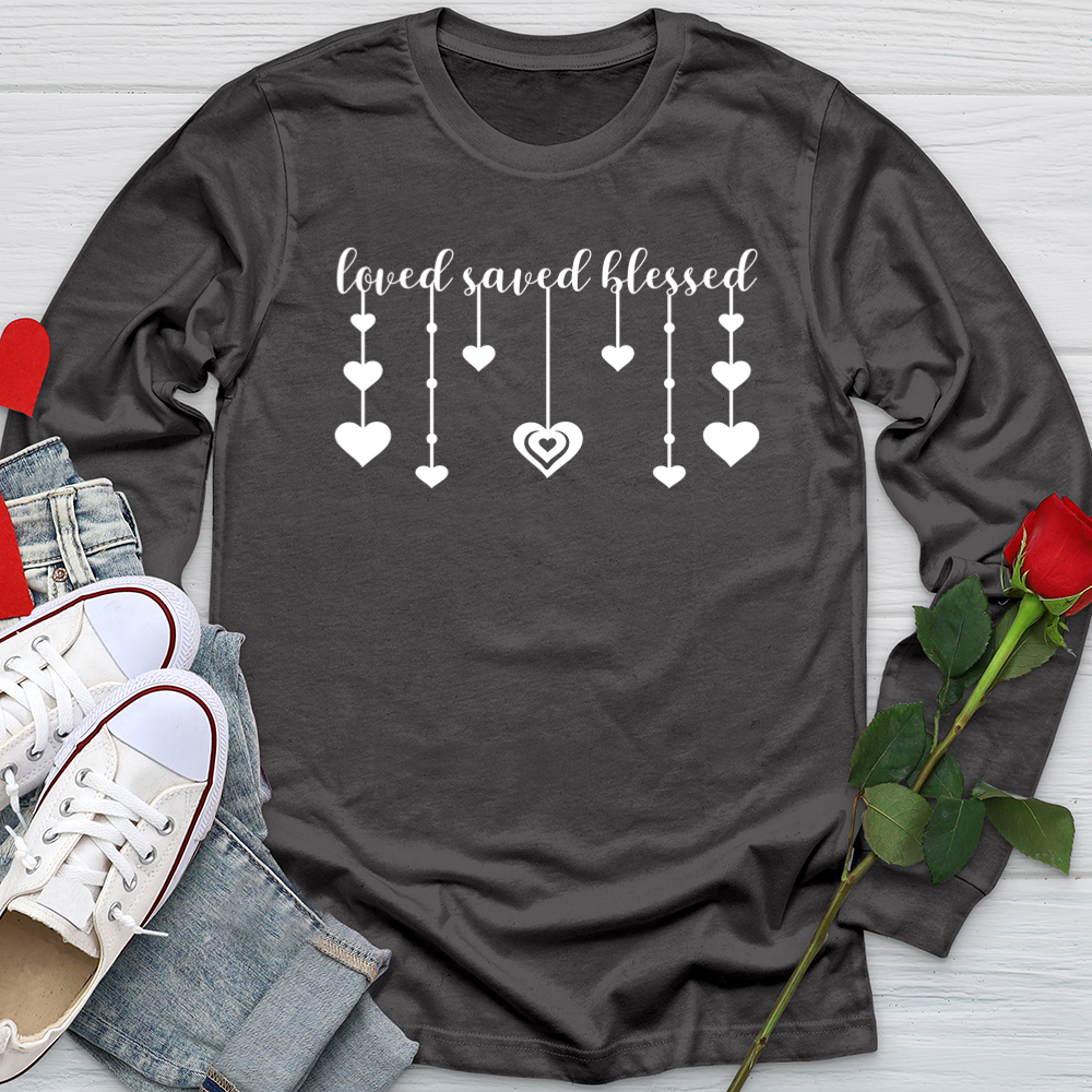 Love Saved Blessed Softstyle Long Sleeve