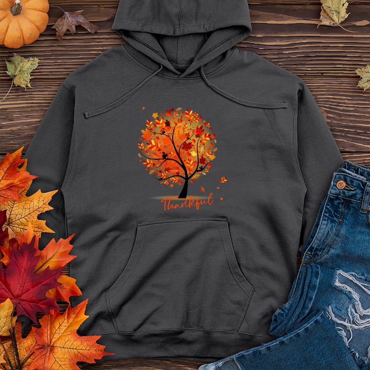 Thankful Autumn Tree   Midweight Hoodie