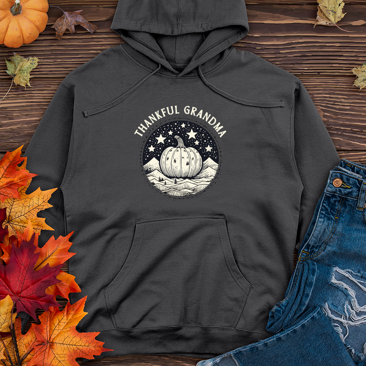 Cosmic Winter Pumpkin Midweight Hooded Sweatshirt