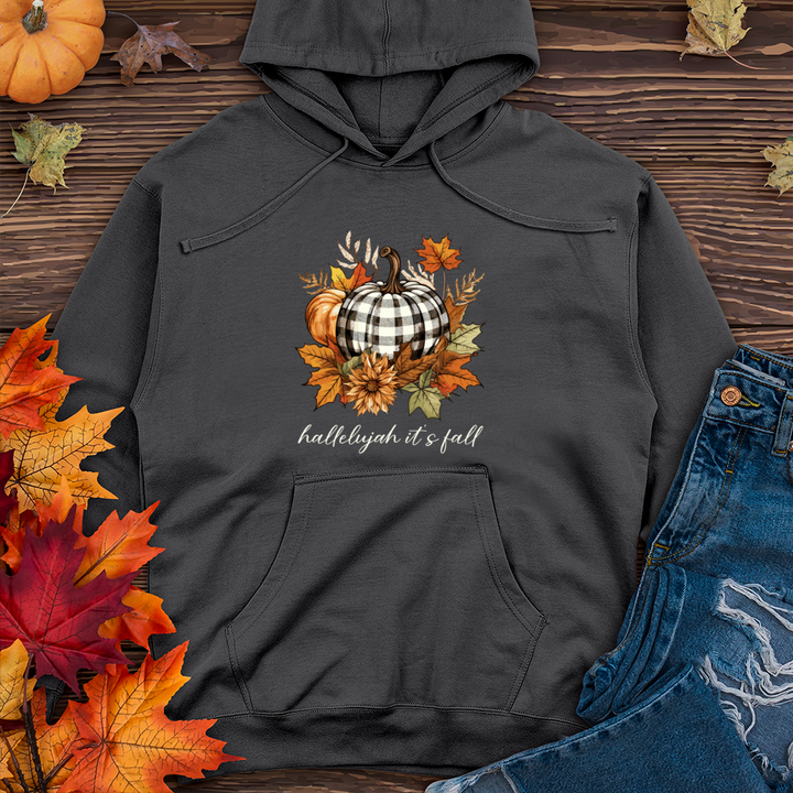 hallelujah its fall Midweight Hooded Sweatshirt