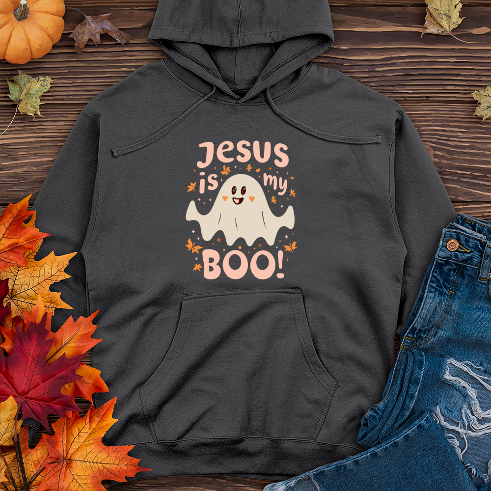 Jesus is boo Midweight Hooded Sweatshirt