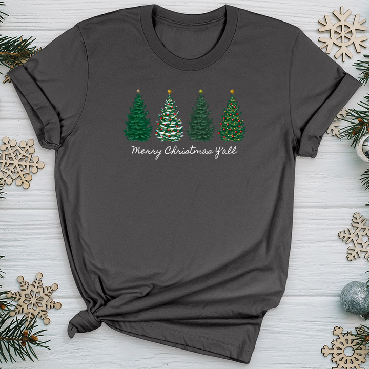 Merry Christmas Y'all Pines Softstyle Tee