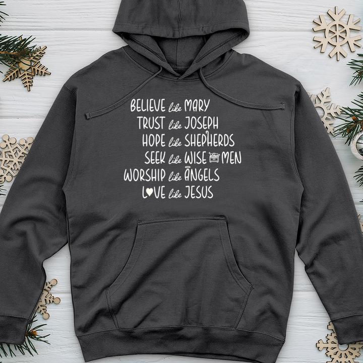 Believe Like Mary 2 Midweight Hooded Sweatshirt