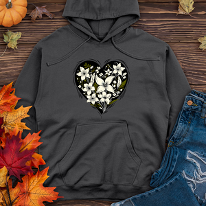 Heart shape flower Midweight Hoodie