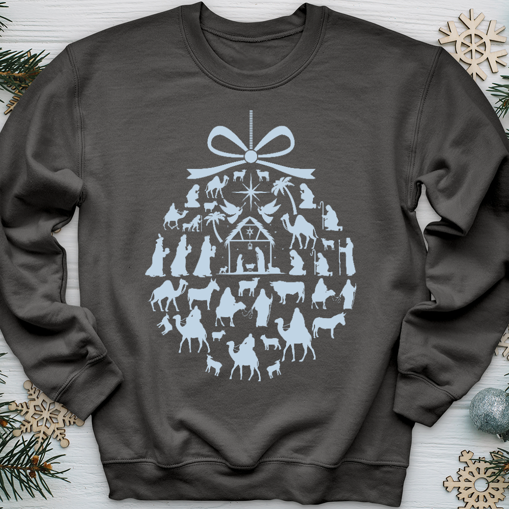 Nativity Scene Ornamet Crewneck