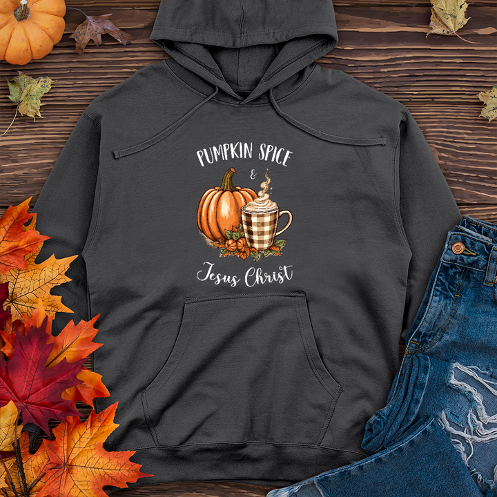 Pumpkin Spice & Jesus Midweight Hoodie