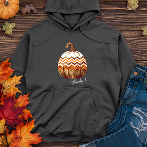 Thankful Retro Cozy Pumpkin Midweight Hoodie