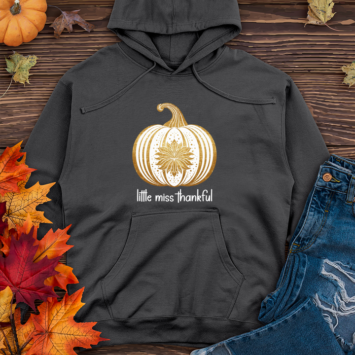 Vintage Golden Pumpkin Midweight Hooded Sweatshirt