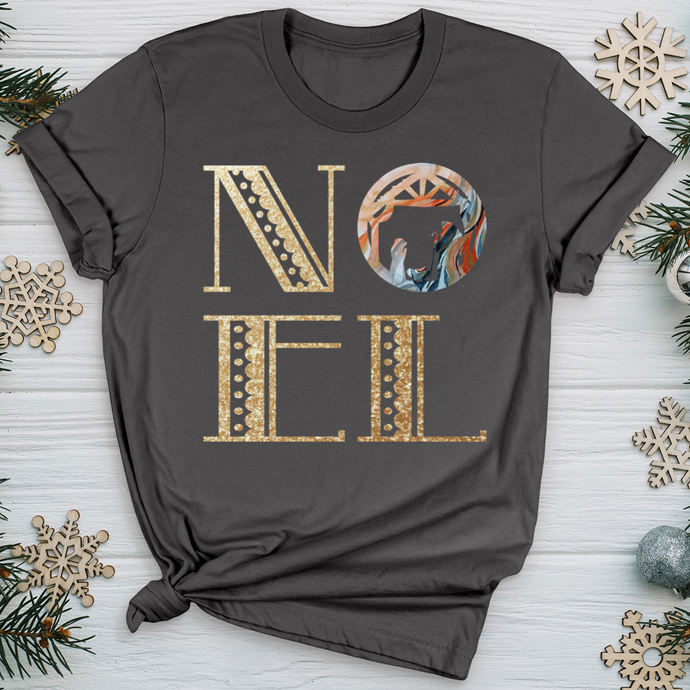 Noel Gold Nativity Scene Softstyle Tee