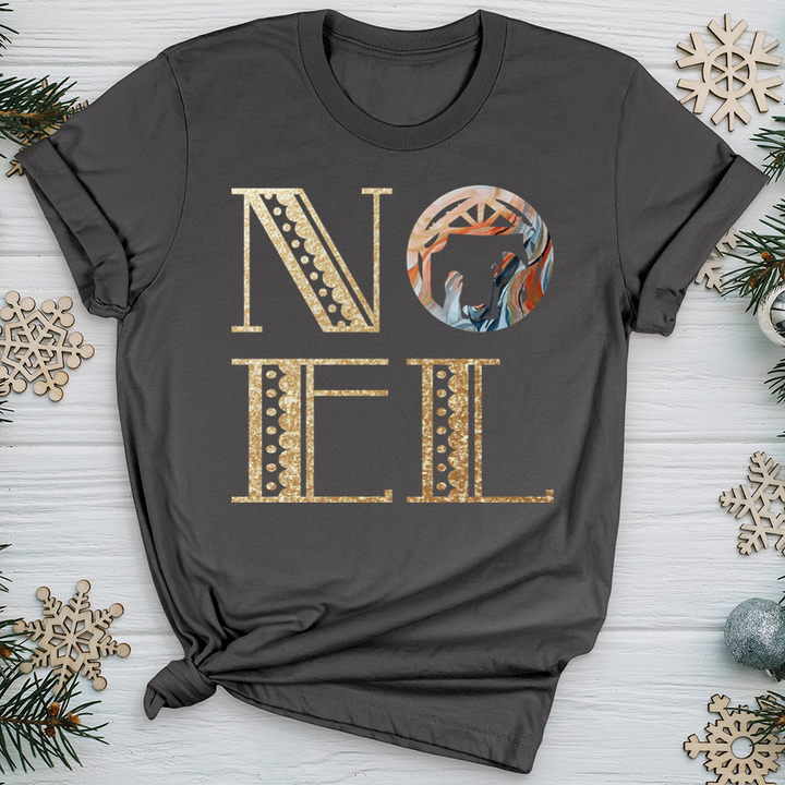 Noel Gold Nativity Scene Softstyle Tee