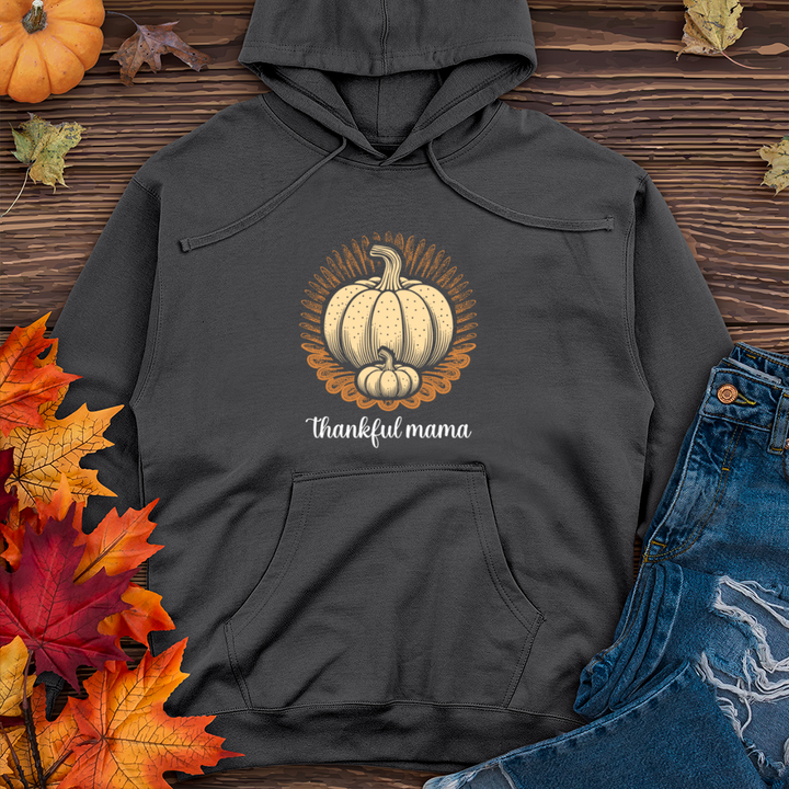 Retro Foodie Pumpkin Midweight Hooded Sweatshirt