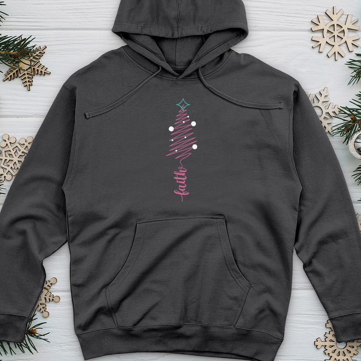 Faith Squiggly Tree Midweight Hooded Sweatshirt