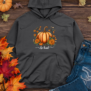 Polka Dot Pumpkin Blessings Midweight Hooded Sweatshirt