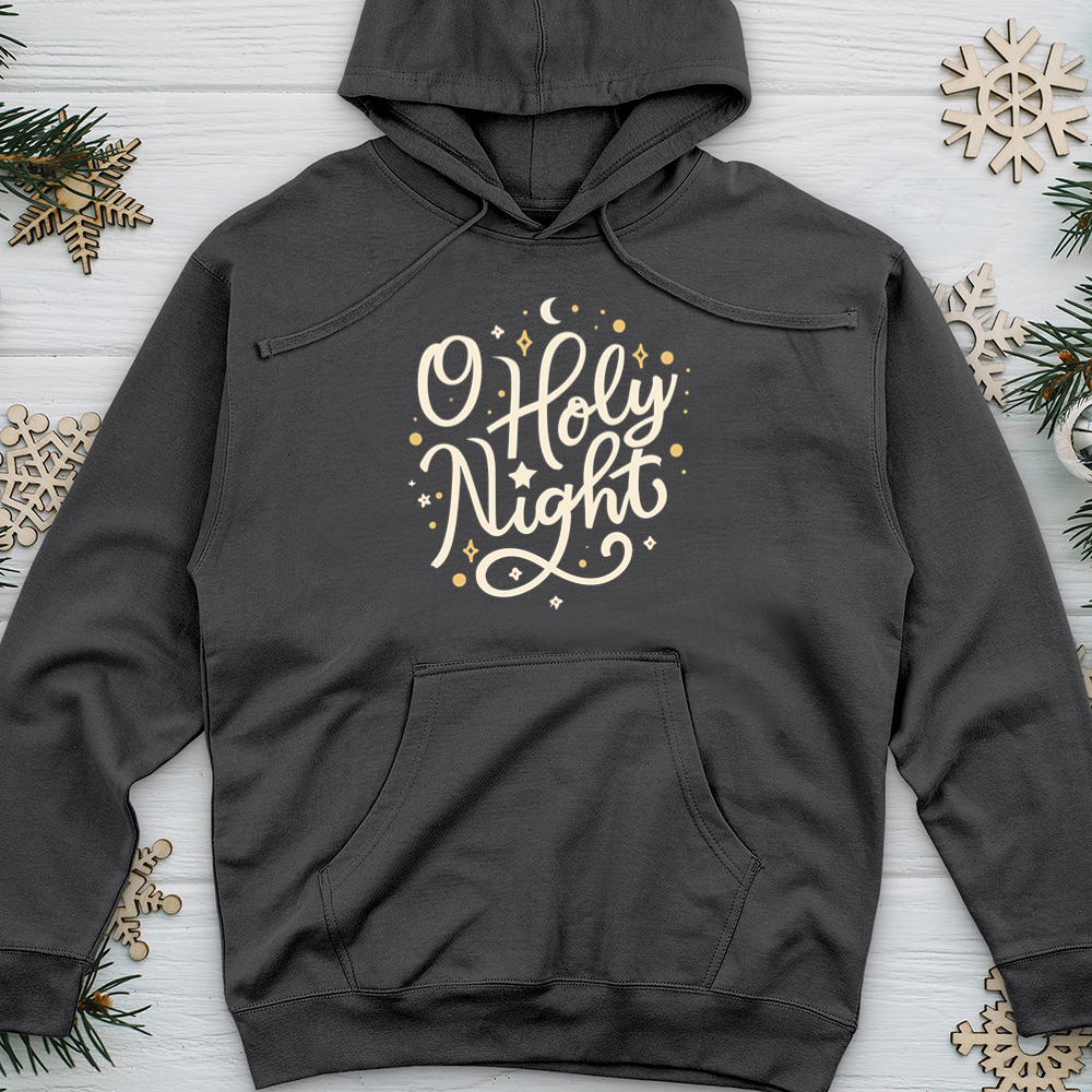 O Holy Night Midweight Hooded Sweatshirt