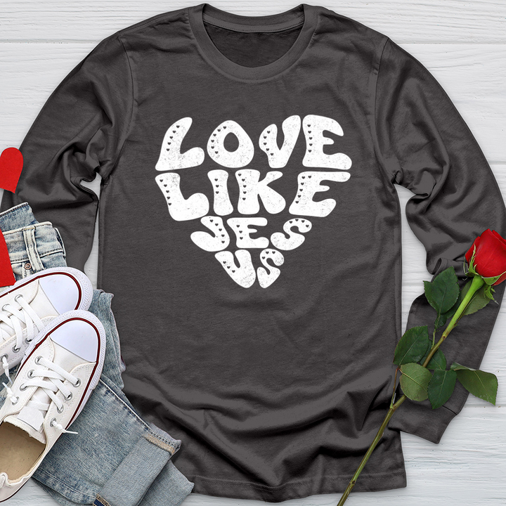 Love Like Jesus White Softstyle Long Sleeve