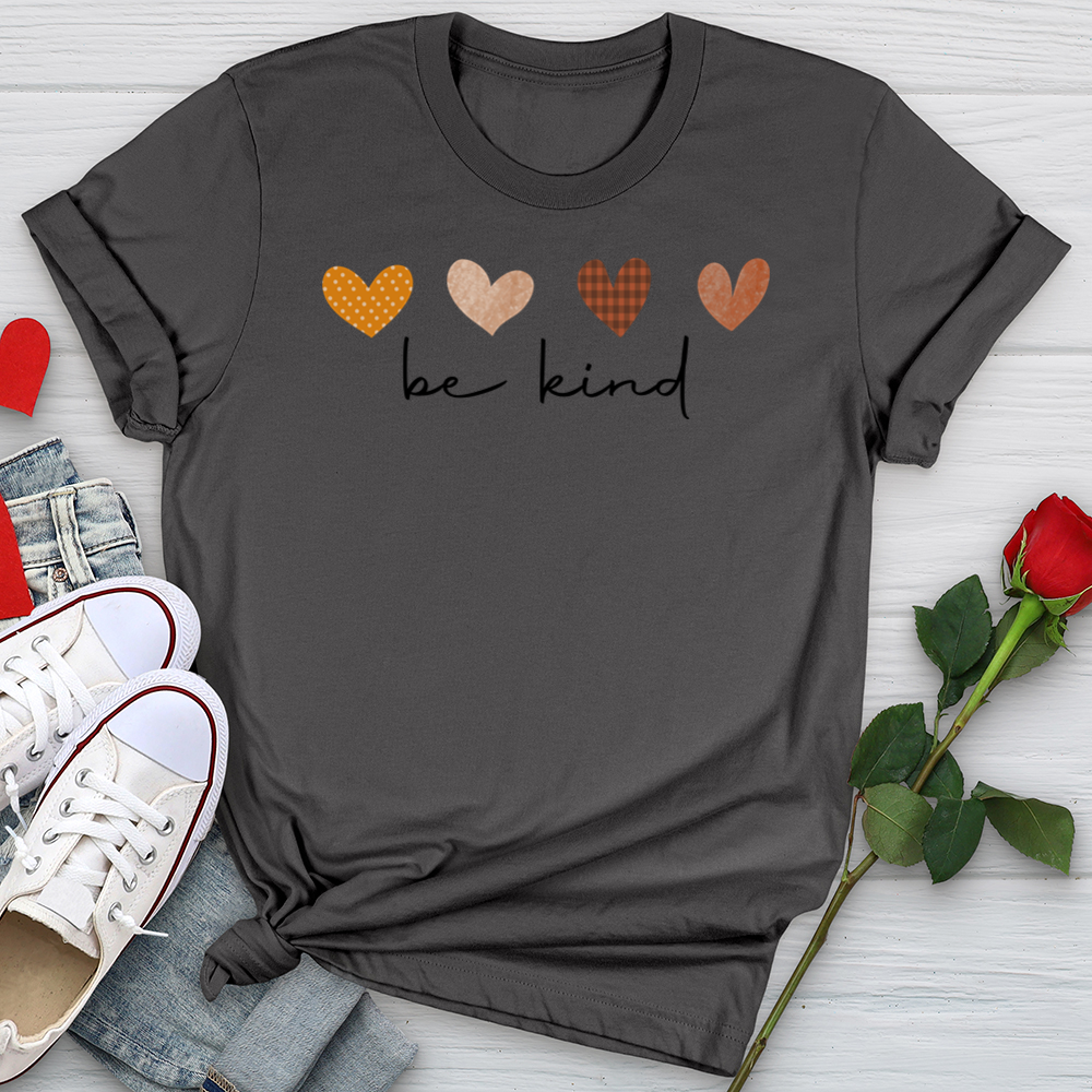 Be Kind Autumn Hearts Softstyle Tee