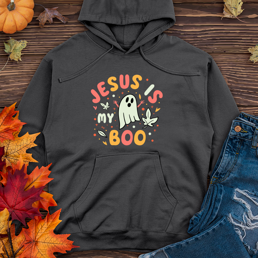 Jesus is boo Midweight Hooded Sweatshirt