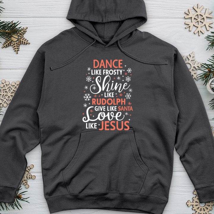 Dance Like Frosty Midweight Hooded Sweatshirt