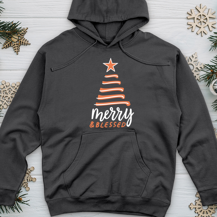 Merry & Blessed Simple Midweight Hooded Sweatshirt