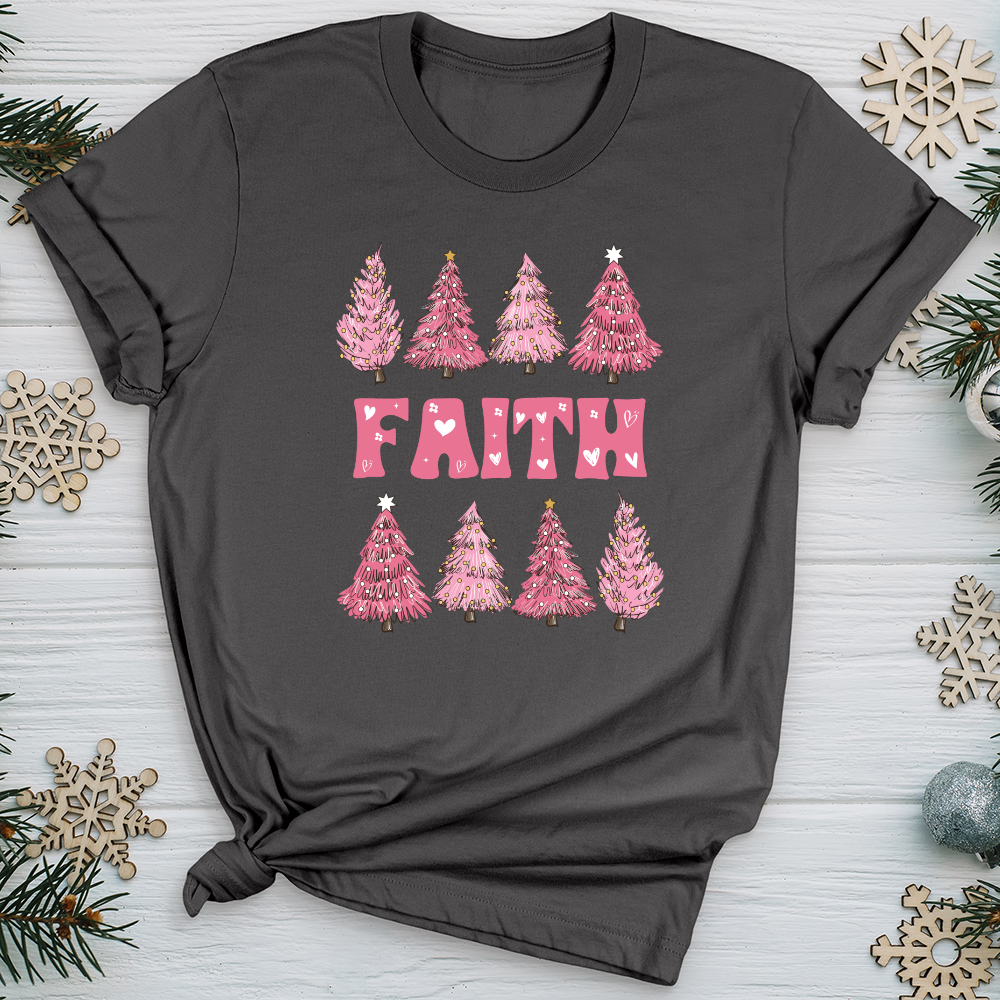 Pink Christmas Tree Softstyle Tee