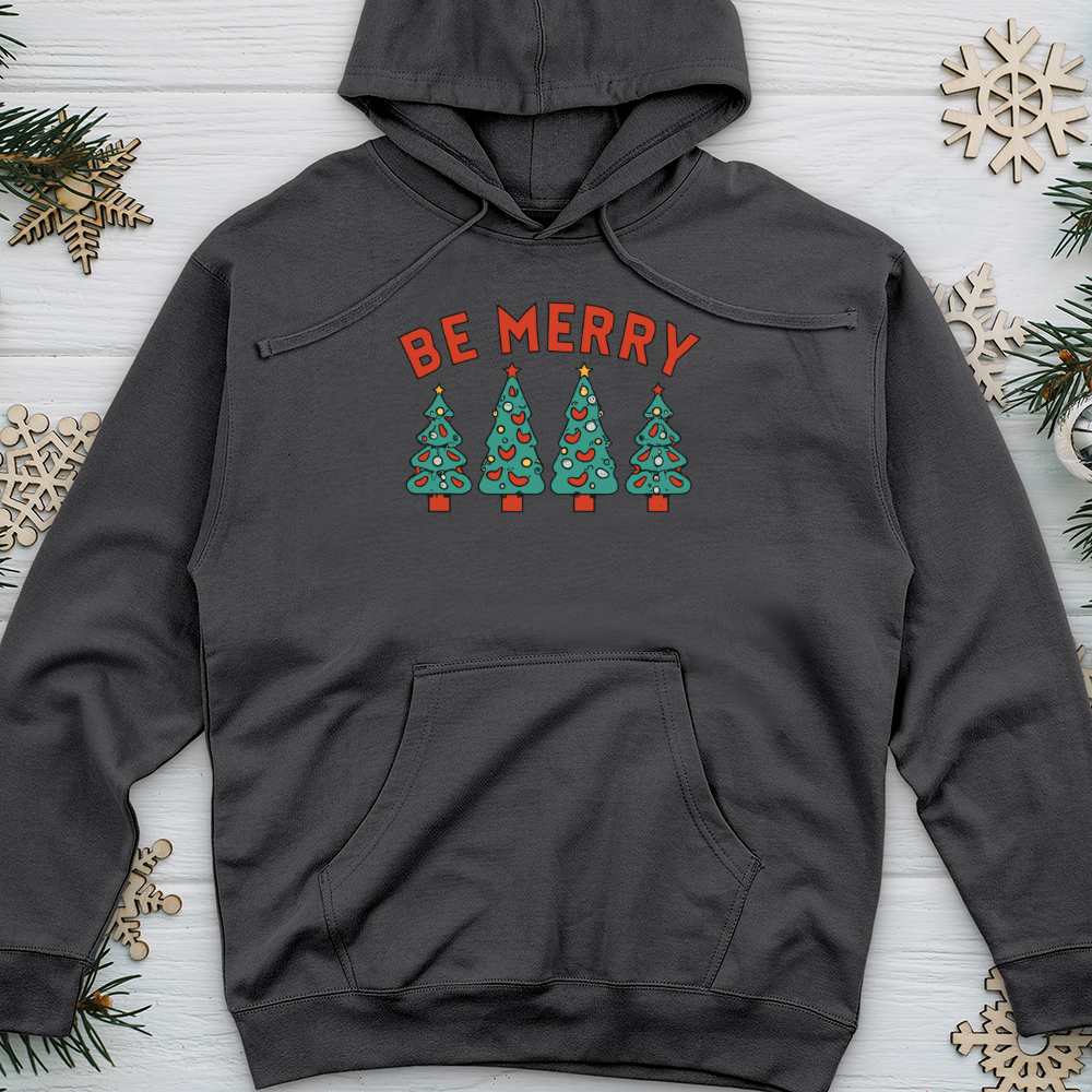 Be Merry Retro Midweight Hooded Sweatshirt