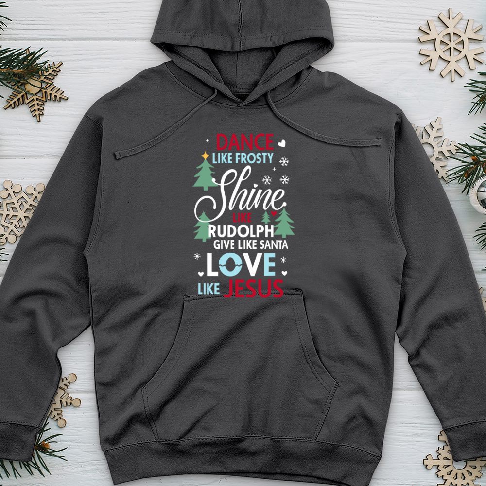 Love Like Jesus 01 Midweight Hooded Sweatshirt