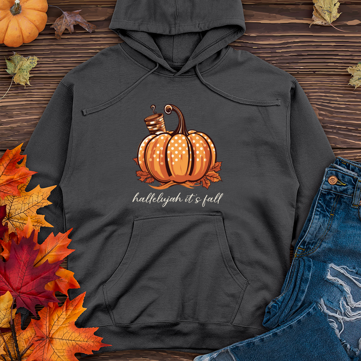 Hallelujah its Fall 2 Midweight Hooded Sweatshirt